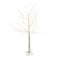 The Gerson Company 6.89" LED Illuminating Indoor Holiday Birch Tree in White, , large