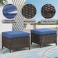 Sunwell Garden 5-Piece Conversation Set in Navy, , large