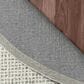 L&R Resources Criss Cross 82378GRY Gray 8" Round Area Rug, , large