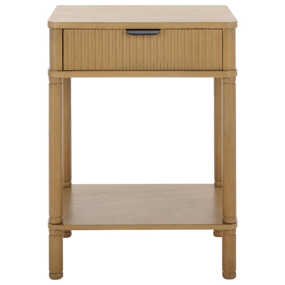 Safavieh Thurston 1-Drawer End Table in Desert Brown, , large