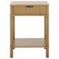 Safavieh Thurston 1-Drawer End Table in Desert Brown, , large