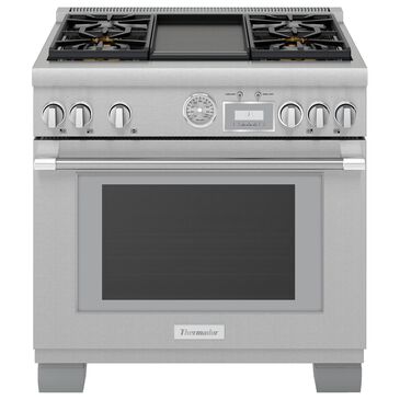 Thermador 36" Pro Grand Dual Fuel Range with 6 Burners in Stainless Steel, , large