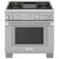 Thermador 36" Pro Grand Dual Fuel Range with 4 Burners in Stainless Steel, , large
