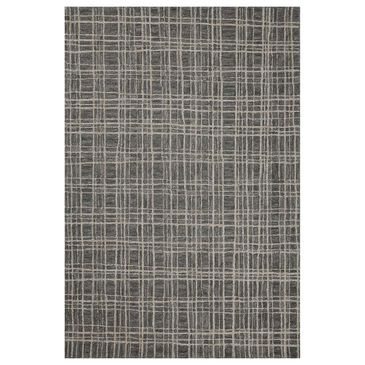 Chris Loves Julia x Loloi Polly 2" x 5" Graphite and Pebble Runner, , large