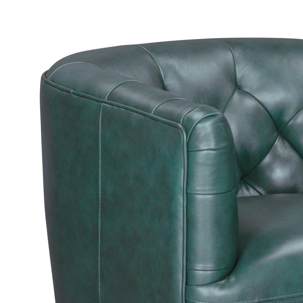 Italiano Furniture Cambria Mira Swivel Chair in Forest Green, , large
