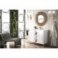 James Martin Vanities Alicante 39.5" Single Bathroom Vanity in Glossy White and Radiant Gold with 5 cm White Glossy Resin Top and Rectangular Sink, , large
