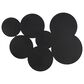 Maple and Jade 39" x 53" Plate Carved Pinwheel Home Wall Decor in Black, , large
