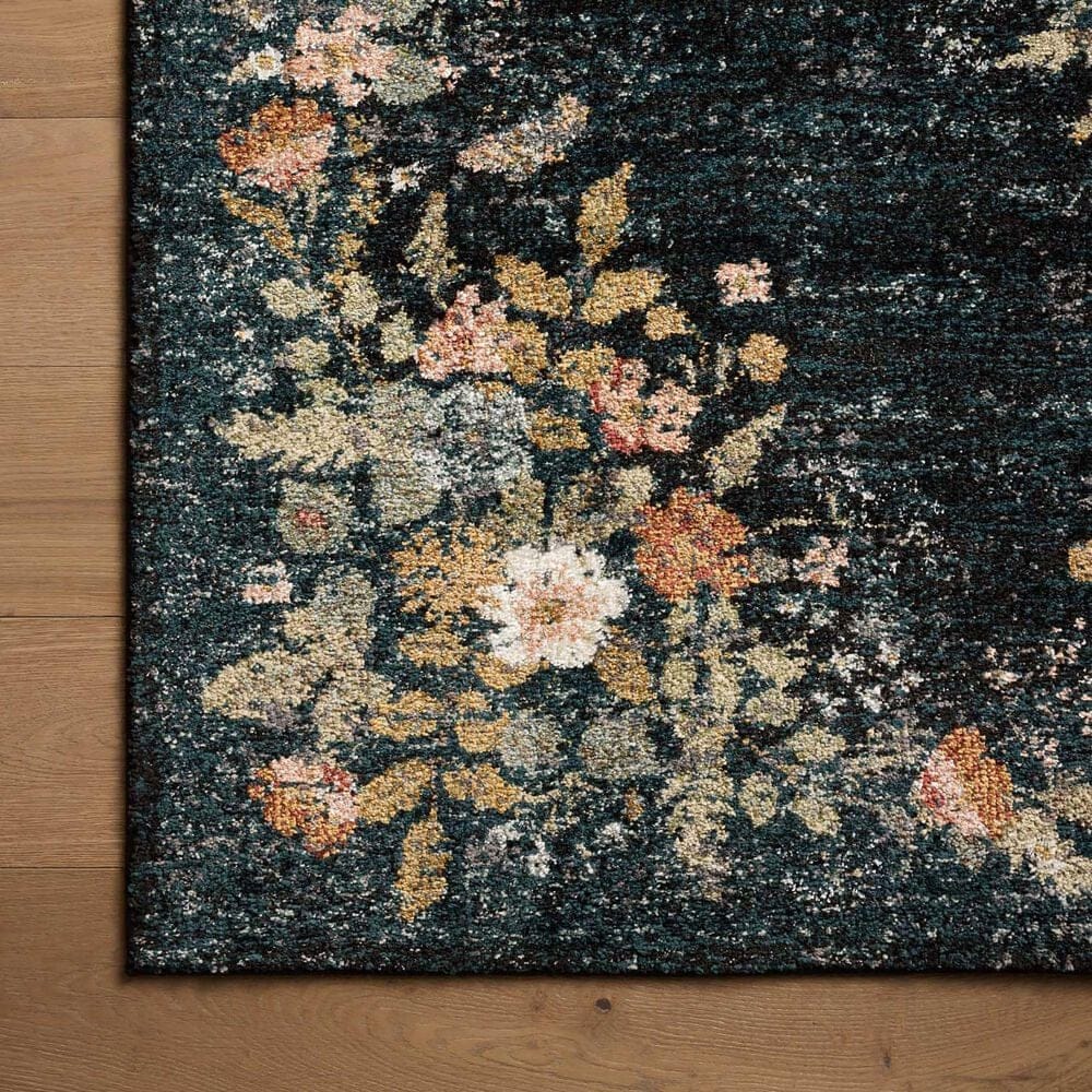 Rifle Paper Co. x Loloi Laurel Strawberry Fields 3&#39;11&quot; x 5&#39;7&quot; Navy Area Rug, , large