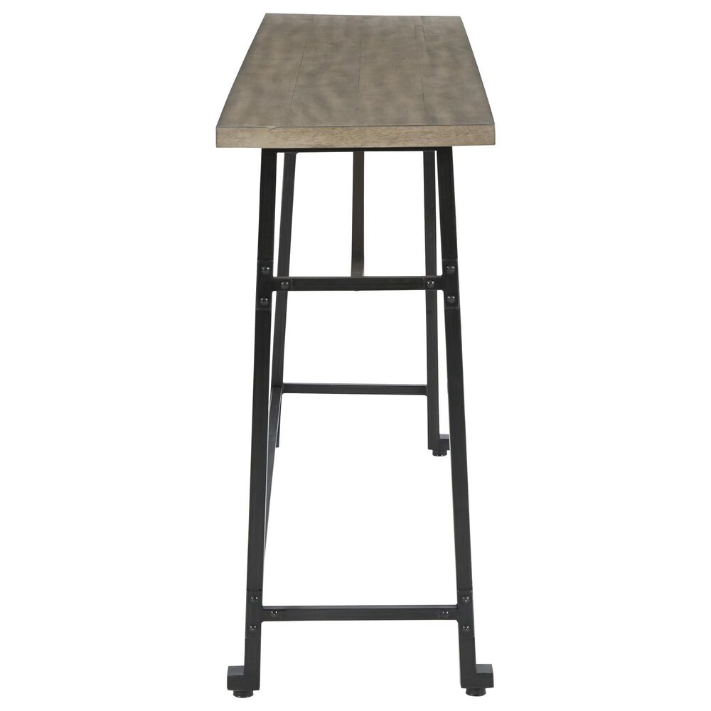Ashley Lesterton Long Counter Table in Light Brown and Black - Table Only, , large