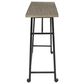 Ashley Lesterton Long Counter Table in Light Brown and Black - Table Only, , large