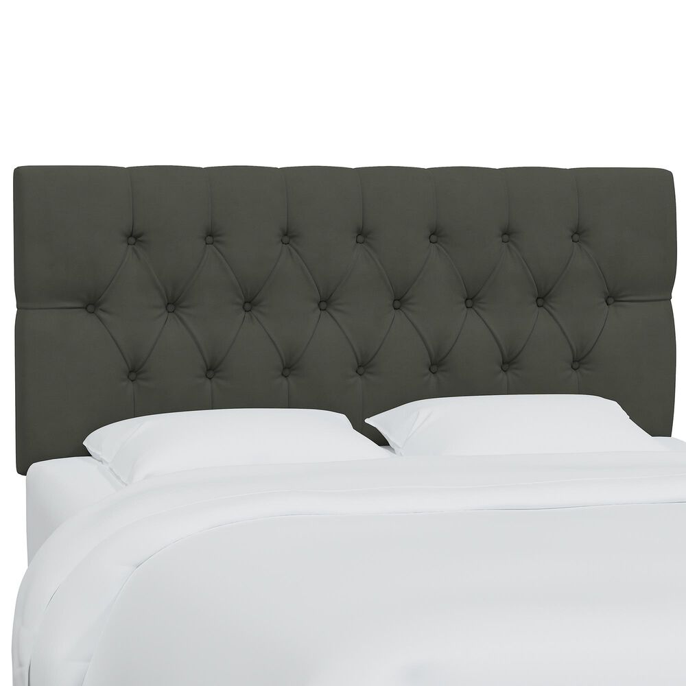 Skyline Furniture Queen Headboard in Velvet Pewter, , large