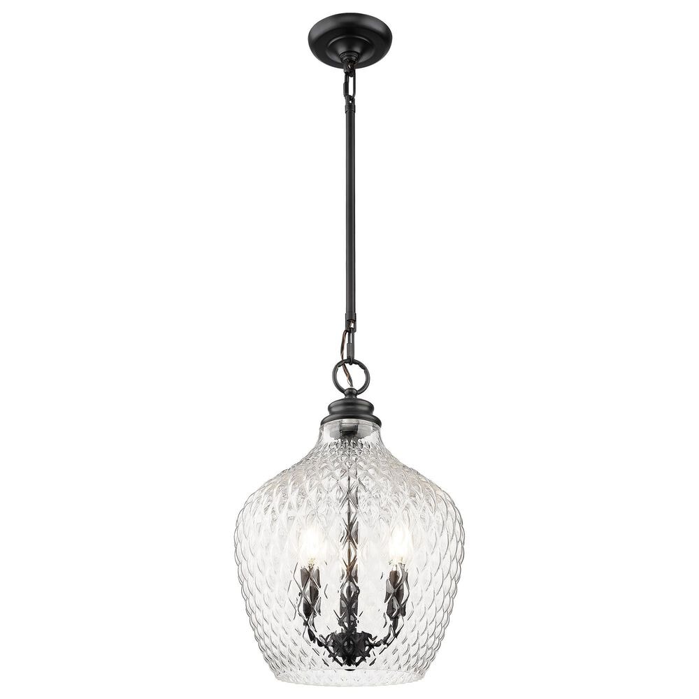 Golden Lighting Adeline 3-Light Pendant in Matte Black, , large