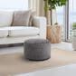 Howard Elliott Pana Short Pouf in Charcoal, , large