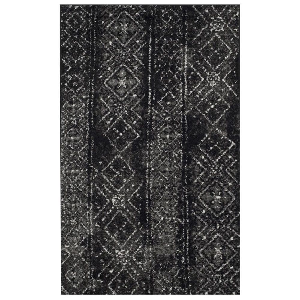 Safavieh Adirondack ADR111C 3" x 5" Black and Silver Area Rug, , large