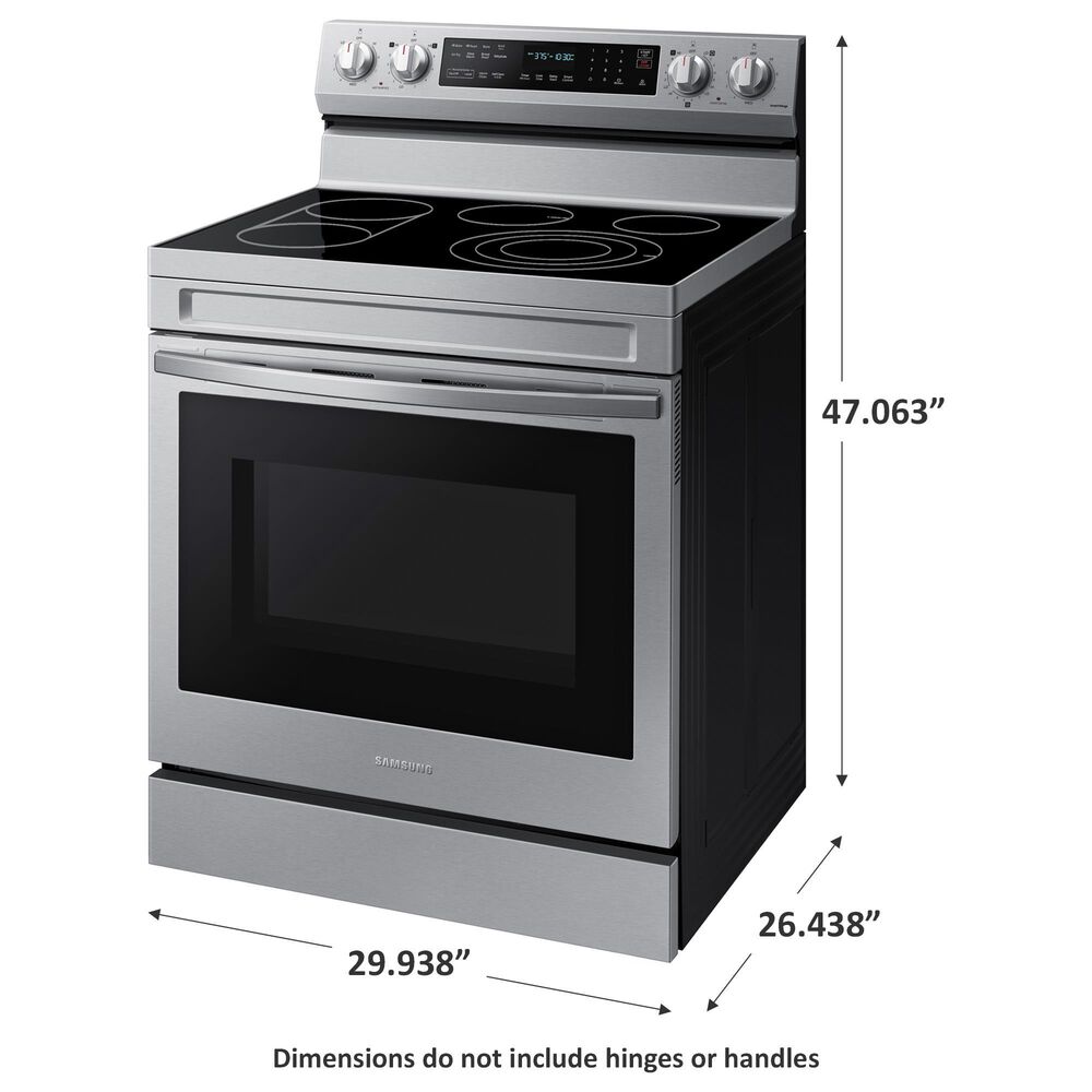 Samsung 6.3 Cu. Ft. Freestanding Electric Range with Air Fry, Wi-Fi and Griddle in Stainless Steel, , large