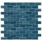 Emser Swirl Ocean 1" x 2" Rectangle on 12" x 12" Glass Mosaic Sheet, , large