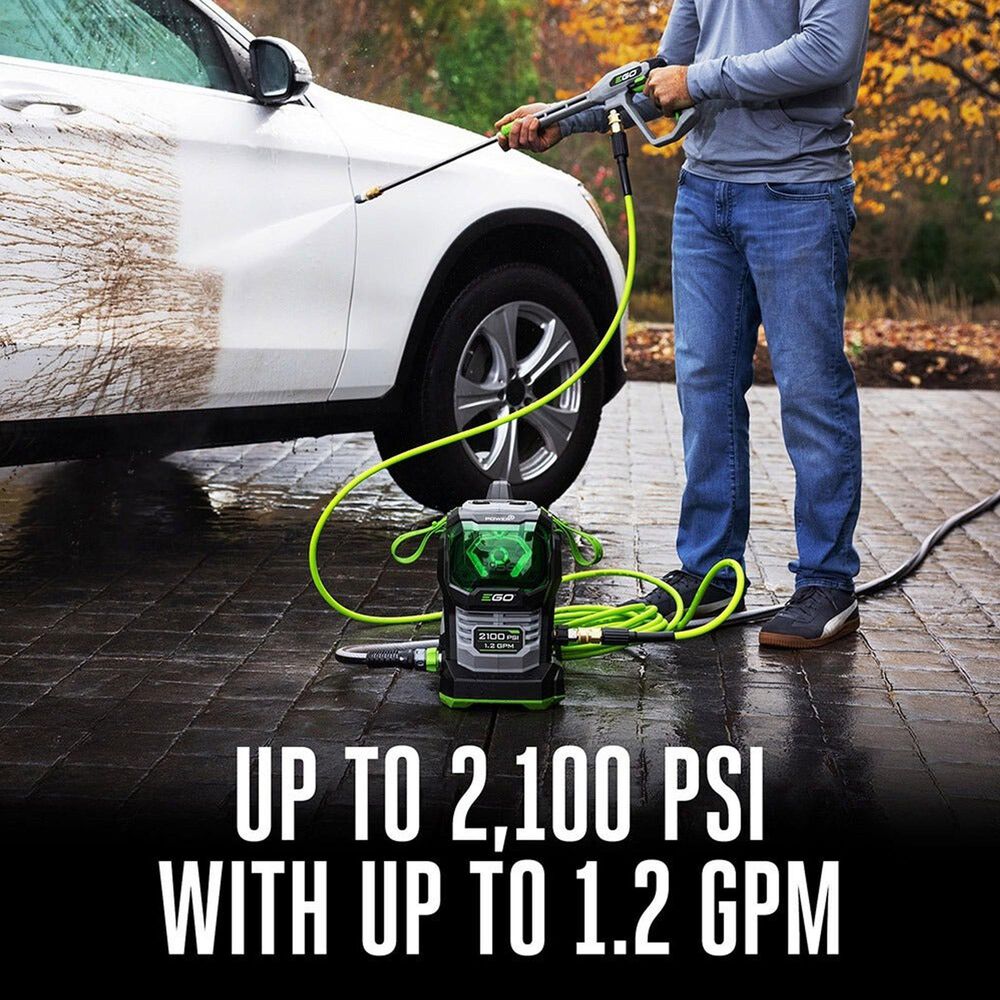 EGO Power+ 2100 PSI Compact Pressure Washer in Gray and Green, , large