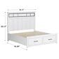 Ashley Ashbryn King Storage Bed in White and Natural, , large