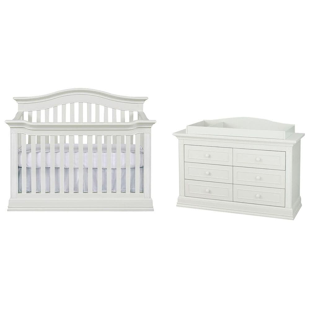 Munire Montana 3 Piece Nursery Set in Glazed White, , large