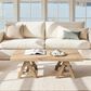 Jennifer Taylor Home Hawthorne 48" Coffee Table in Heritage Light Natural Brown, , large