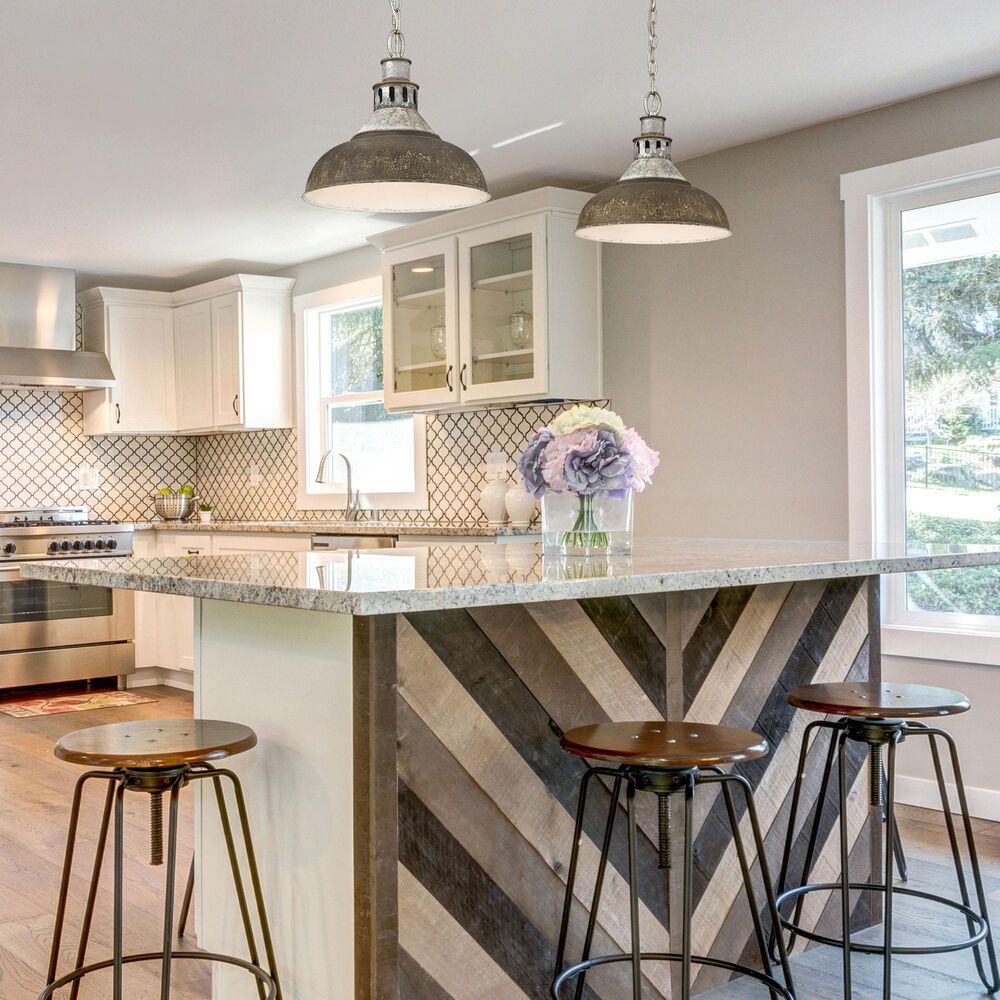 Golden Lighting Kinsley 1-Light Large Pendant with Antique Rust Shade in Aged Galvanized Steel, , large