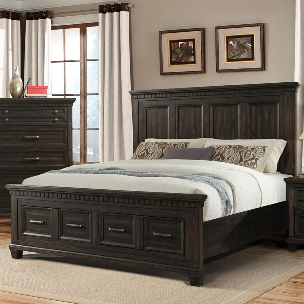 Mayberry Hill Mccoy Queen Storage Bed in Charcoal, , large