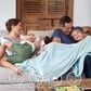 Timberlake Lavish Home Premium Faux Wolf Fur Blanket in Pearl White, , large