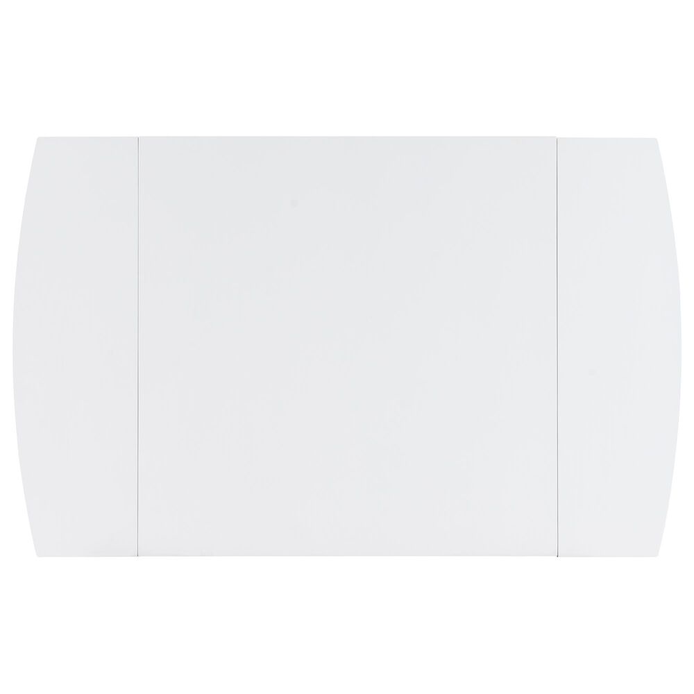 Linon Home Decor Torino Drop Leaf Dining Table in White - Table Only, , large