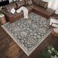 Dalyn Rug Company Marbella 9" x 13" Charcoal Area Rug, , large