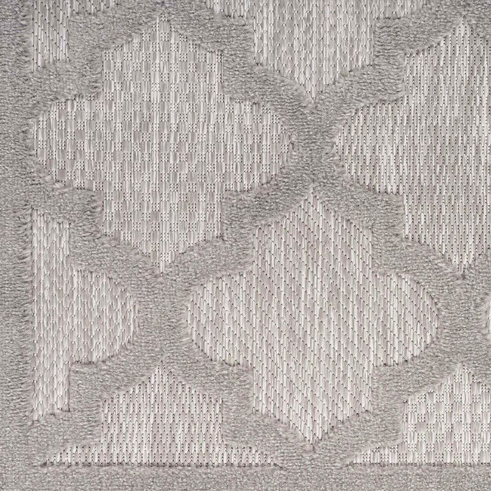 Nourison Easy Care 2&#39; x 4&#39; Silver Grey Indoor/Outdoor Area Rug, , large