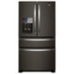 Whirlpool 24.5 Cu. Ft. French Door Refrigerator in Black Stainless Steel, , large