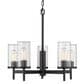 Golden Lighting Winslett 5-Light Chandelier in Matte Black, , large