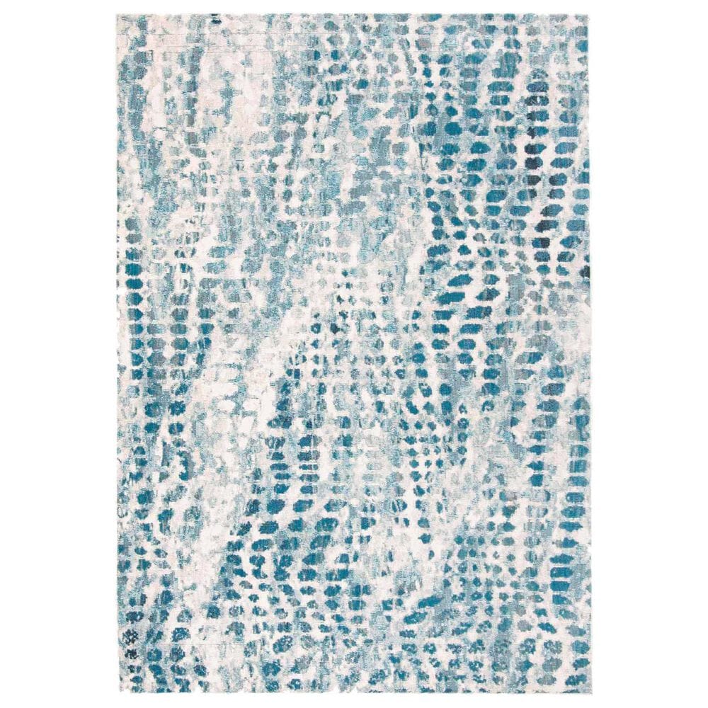 Safavieh Aria 3" x 5" Cream and Teal Area Rug, , large