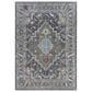 RIZZY Signature Gray and Multicolor 9" x 12" Area Rug, , large