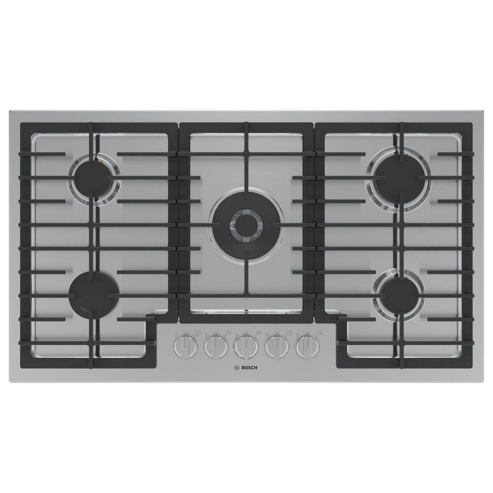 Bosch 800 Series 2-Piece Kitchen Package with 30&quot; Double Speed Combination Oven 36&quot; Gas Cooktop and in Stainless Steel, , large