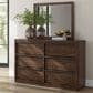 Millenium Dilenno 6-Drawer Dresser and Mirror in Dark Brown, , large