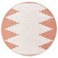 Surya Eagean EAG-2436 Rust, Ivory, Dusty Pink and Dusty Coral 7"10" Round Indoor/Outdoor Area Rug, , large