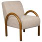 Linden Boulevard Jillian Upholstered Accent Chair in Beige, , large