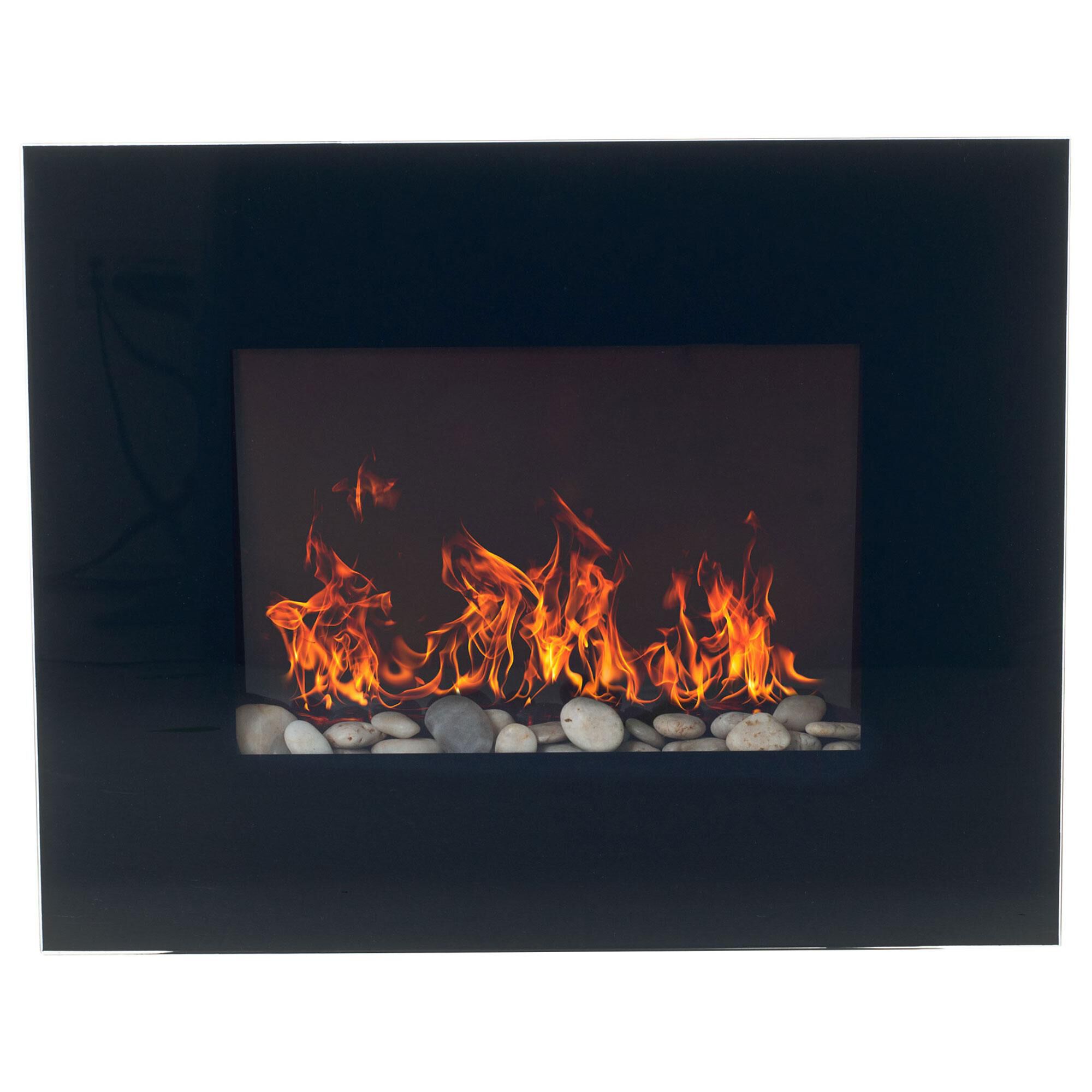 【値下げ】FIRE PLACE TC WIND WALL Timberlake Northwest Electric Fireplace with Wall Mount in Black