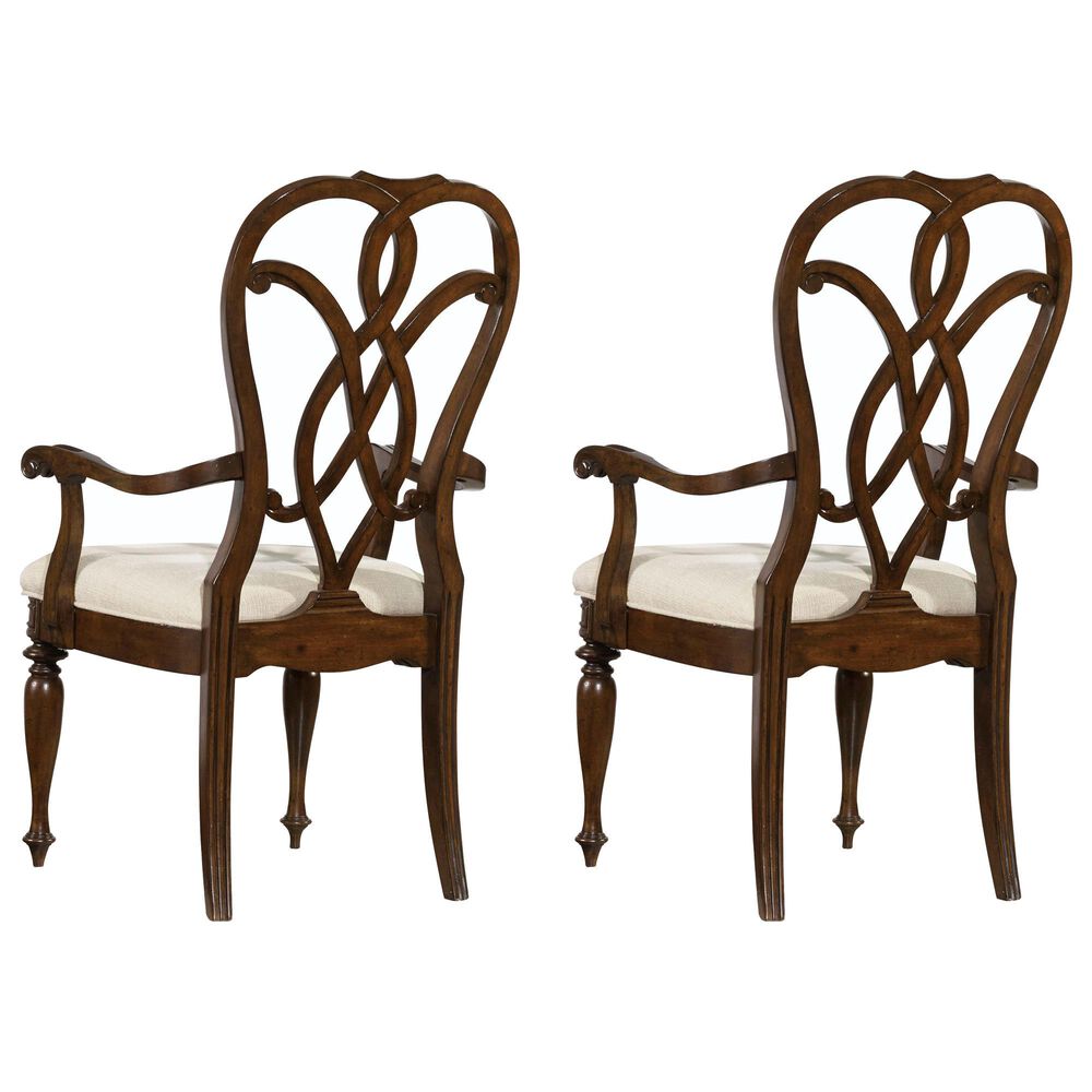 Hooker Furniture Leesburg Arm Chair in Mahogany &#40;Set of 2&#41;, , large