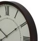 Maple and Jade 20" Wall Clock in Black and White, , large