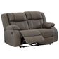Ashley First Base Manual Reclining Loveseat in Gunmetal, , large