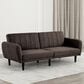 Furniture of America Aristide Futon Sofa in Brown, , large