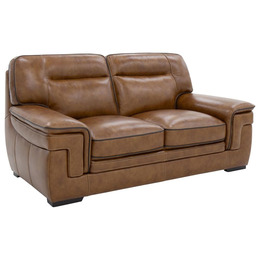 MotoMotion Gibson Stationary Loveseat in Venetian Honey, , large
