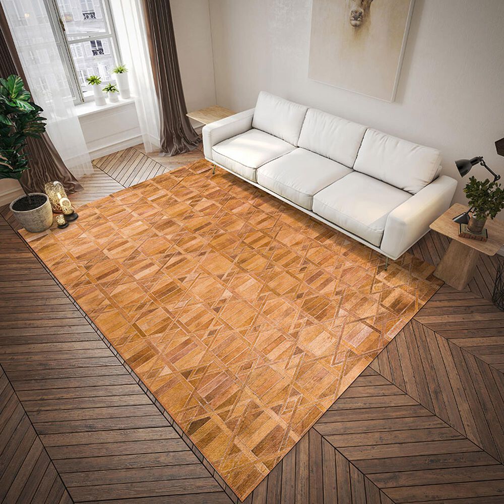 Dalyn Rug Company Durango Geometric 5&#39; x 7&#39;6&quot; Spice Indoor/Outdoor Area Rug, , large