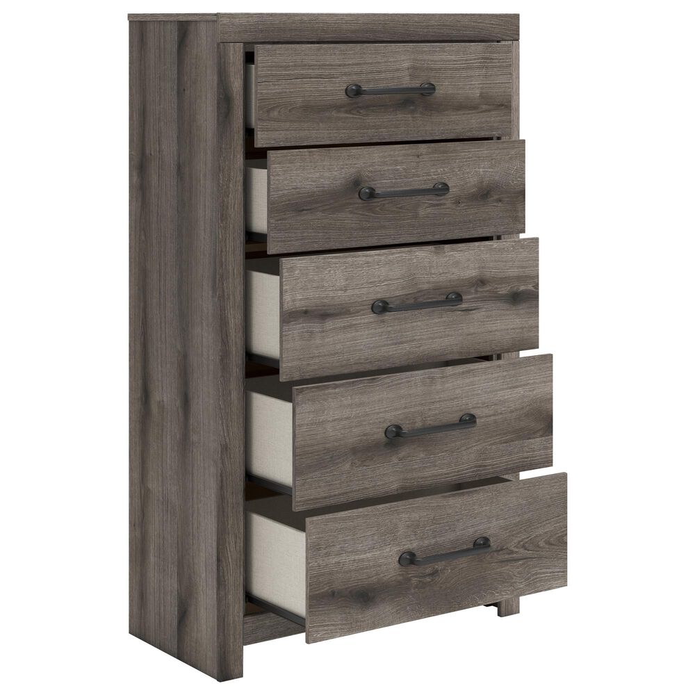 Ashley Graystorm 5-Drawer Chest in Weathered Gray, , large