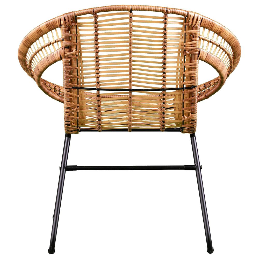 Southern Enterprises Alandhra 3-Piece Bistro Set in Natural and Black, , large