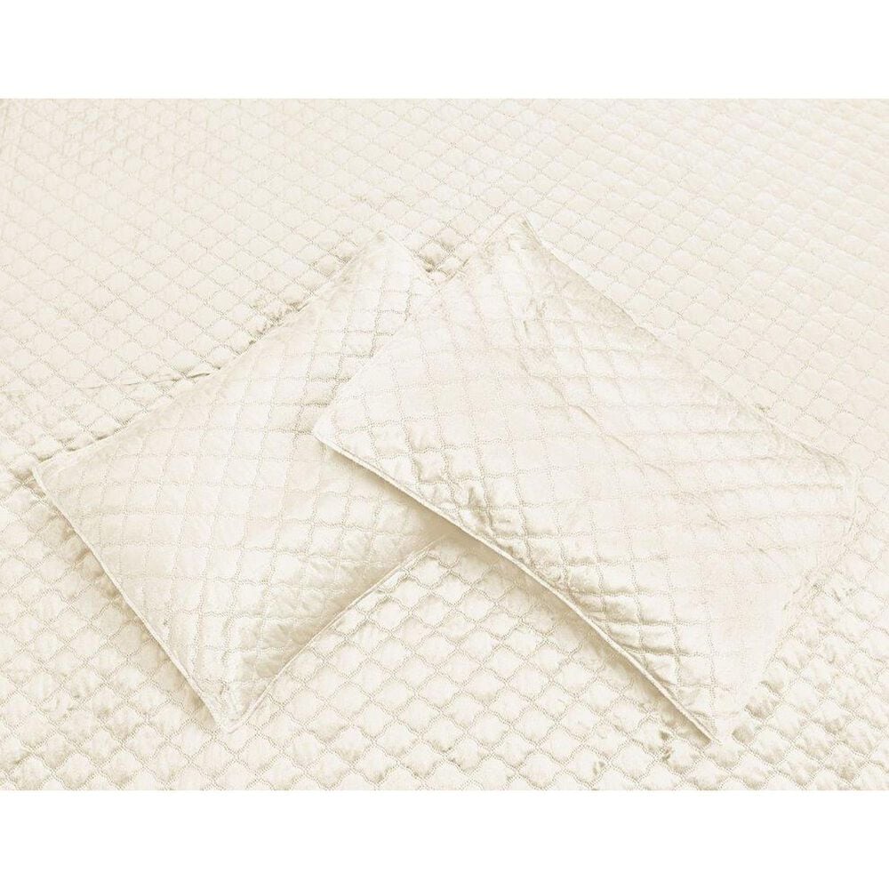 Duke Imports Virah Bella Micromink 3-Piece Full/Queen Quilt Set in Moroccan Ivory, , large