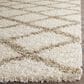 Safavieh Dallas Shag SGD258B-210 2"3" x 10" Ivory/Beige Runner, , large
