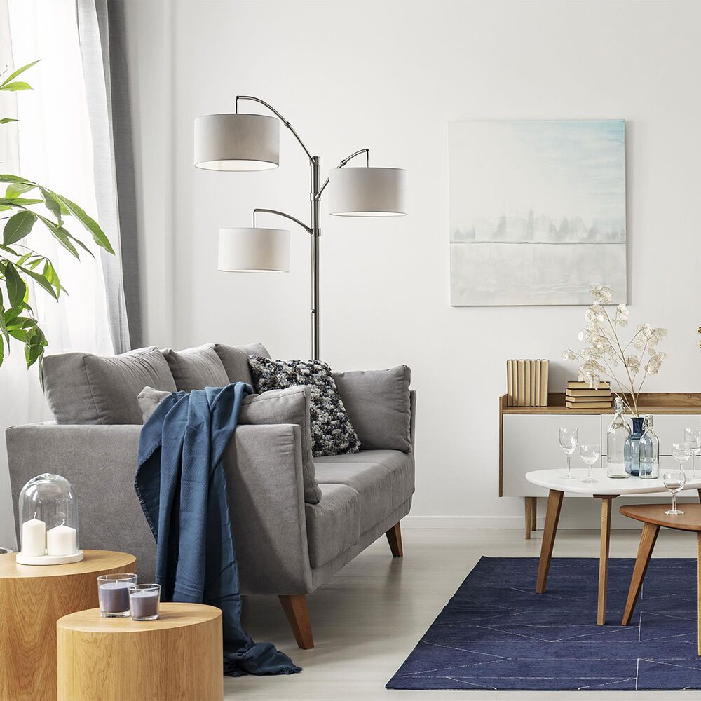 Adesso Cabo Arc Lamp in Brushed Steel, , large